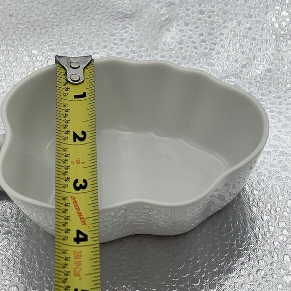 VTG White Ceramic Apple-Shaped Serving Dish Bowl Made In Japan Trinket‎ Candy - Picture 7 of 11